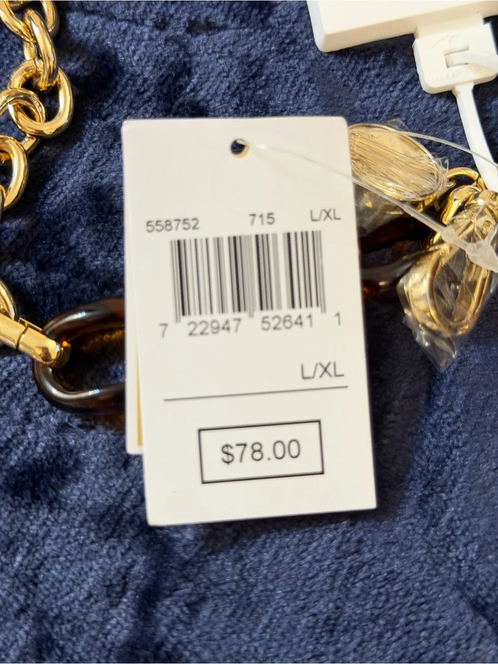 MICHAEL Michael Kors Gold and Tortoiseshell Link Chain Belt